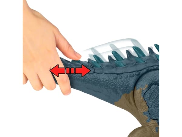 Jurassic World RUTHLESS RAMPAGE ALLOSAURUS, 4 År, Brun, Grå, Plast