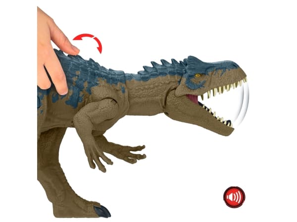 Jurassic World RUTHLESS RAMPAGE ALLOSAURUS, 4 År, Brun, Grå, Plast