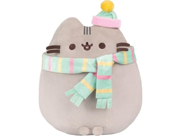 Pusheen Pusheen - Plysjmaskot med skjerf og lue, 24 cm