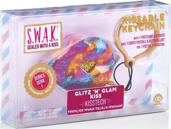 WowWee S.W.A.K interaktiva kyssande läppar - Glitz n Glam Kiss nyckelring