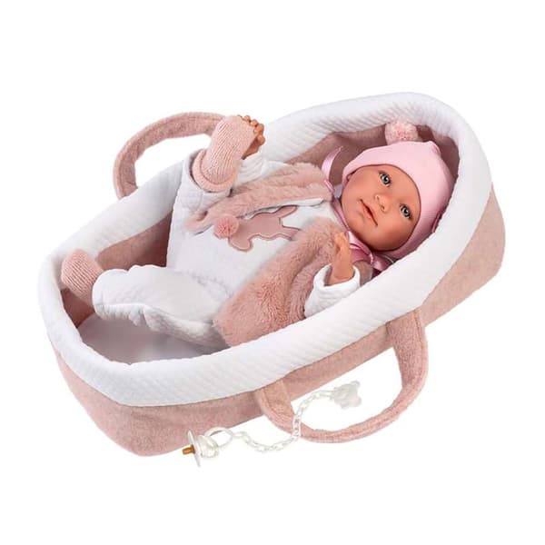 Llorens Linida Med Pink Soft Tact Cap Llorona Mimi 40 Cm Dukke Rosa