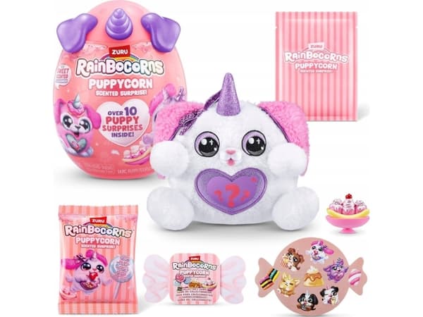 RAINBOCORNS pehmolelu tarvikkeineen Puppycorn Surprise, 9298