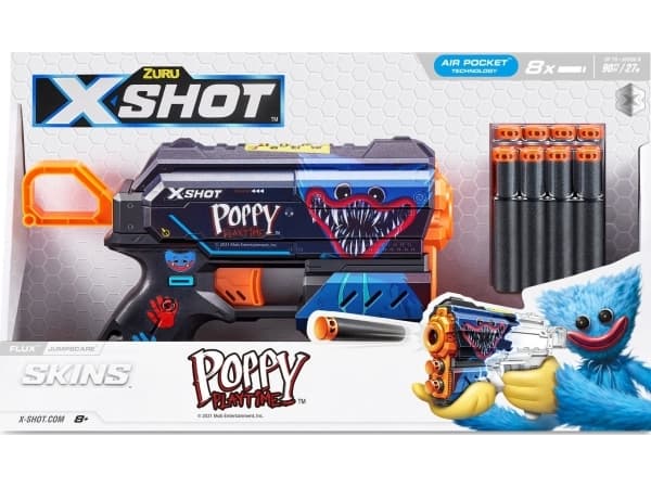 XShot X-SHOT lelukivääri Poppy Playtime, Skins 1 Flux-sarja, lajiteltu, 36649