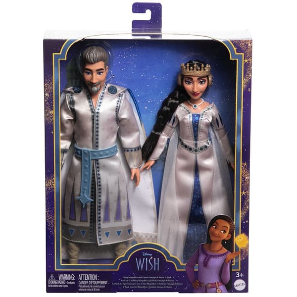 Disney Wish King Magnifico And Queen Amaya Of 2 Pack Dukke
