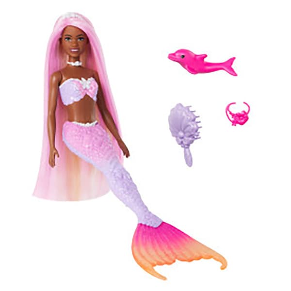 Barbie Ændring Af Brooklyn Mermaid Et Strejf Af Magisk Dukke Color Rosa