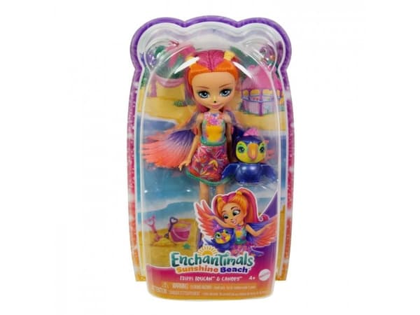 Mattel Enchantimals nukke ja eläin, Toucan