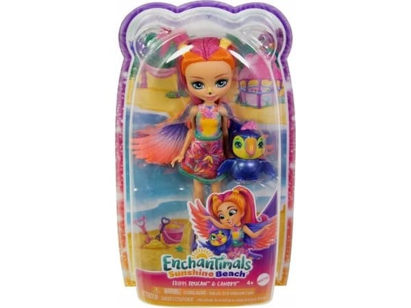 Mattel Enchantimals dukke og kjæledyr, Toucan