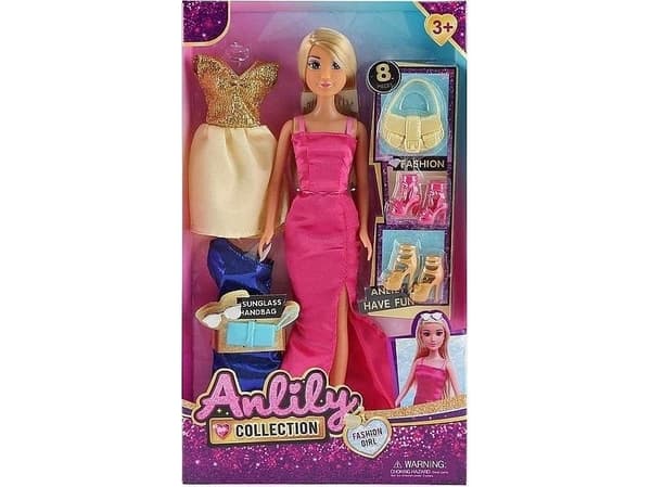 29cm doll with set of clothes and shoes
