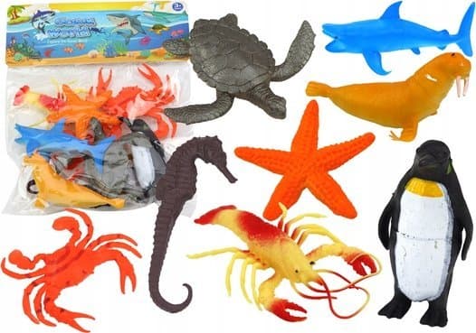 LeanToys Havsdjur Undervattensfigur 10 delar