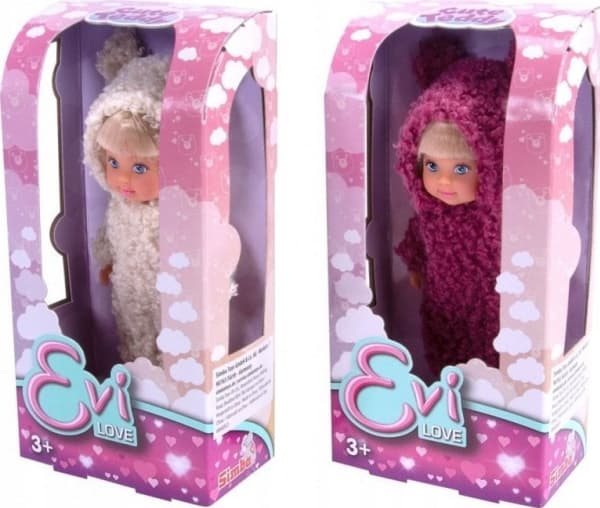 Simba Evi Love Sweet Teddy Bears docka, 2 typer