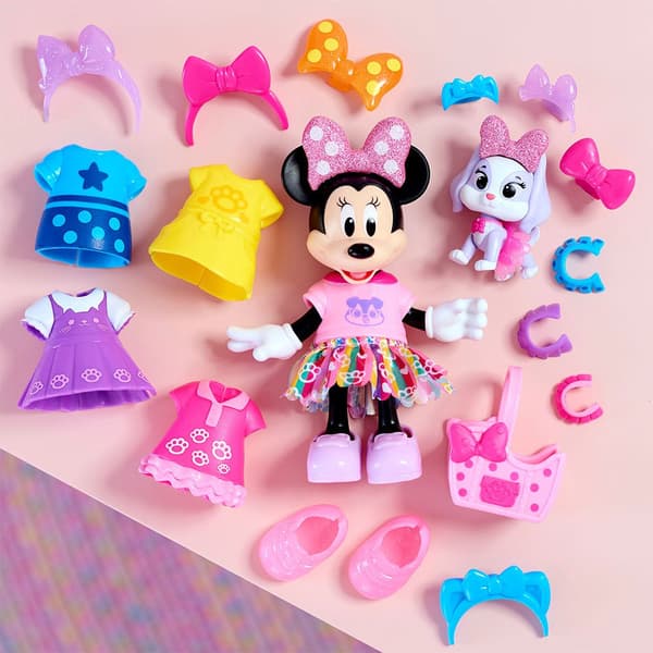 Just Play Minnie Mouse Glitter And Glam Pet Fashion Set Docka