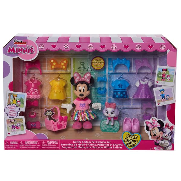 Just Play Minnie Mouse Glitter And Glam Pet Fashion Set Dukke