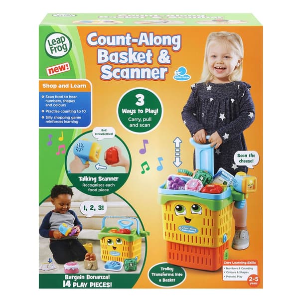 Ko Vtech Educational Toy Countalong Basket & Scanner In English Lang Docka