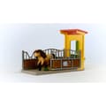 Miniatyrbild 1 av 10: Schleich Farm World Playset Pony Box With Iceland Pony Stallion Docka