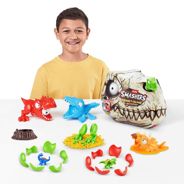 Smashers Playset Dino Island Trex Battle Dukke