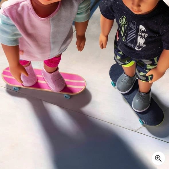 Our Generation  Theodore Doll With Skateboard