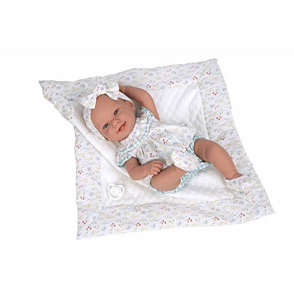 MuÑecas Arias Elegance Zoe Med Babydukke Med Krop Af Vinyl Og Tæppe 42 Cm