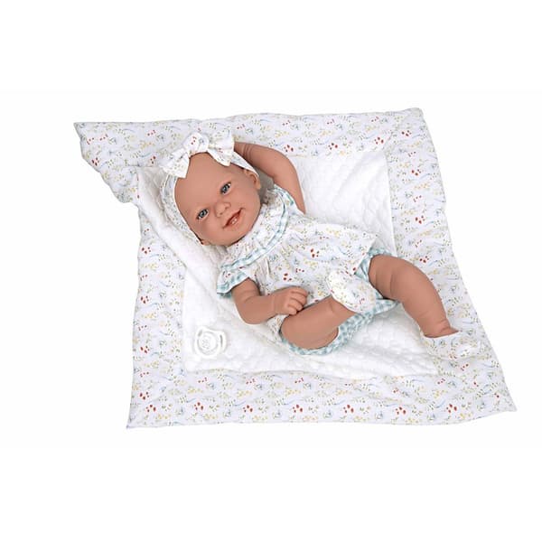 MuÑecas Arias Elegance Zoe Med Babydukke Med Krop Af Vinyl Og Tæppe 42 Cm