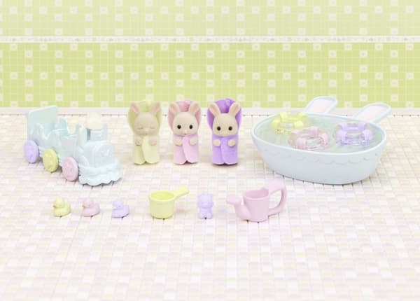 Sylvanian Families Badetoalett til trillingene