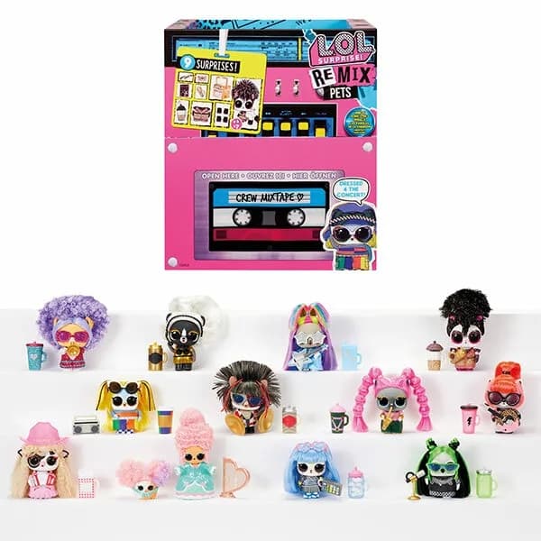 L.O.L. Surprise Remix Pets - 9 Surprises with Real Hair & Surprise Song Lyrics