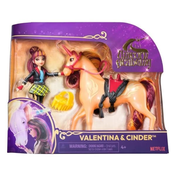 SPIN MASTER UNIHORN OCH CINDER OCH VALENTINA DOLL SET Unicorn Academy