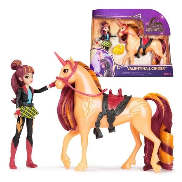 SPIN MASTER UNIHORN OCH CINDER OCH VALENTINA DOLL SET Unicorn Academy