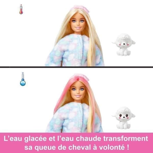 Barbie® Barbie Cutie Reveal Lammdocka, Modedocka, från 3 år och uppåt