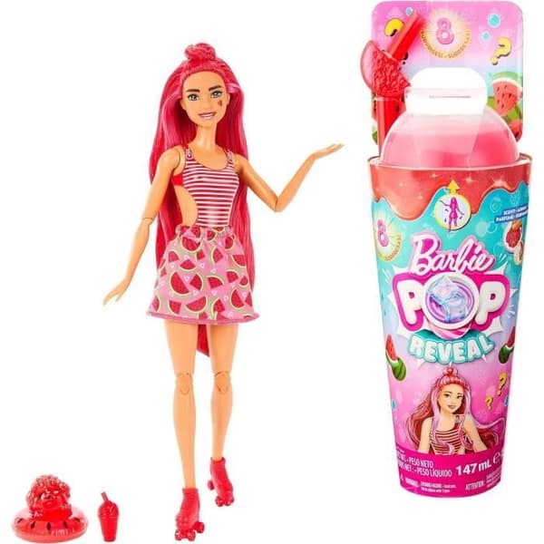 Barbie®-Pop Reveal Fruit Series-Doll Watermelon Cocktail Doft HNW43