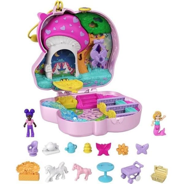 Polly Pocket - Unicorn Forest Box - Mini-Universe Doll - från 4 år och uppåt