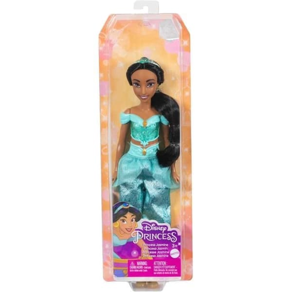 Jasmindocka 29 cm, Mattel Disney Princess Doll dressing och tillbehör HLW12