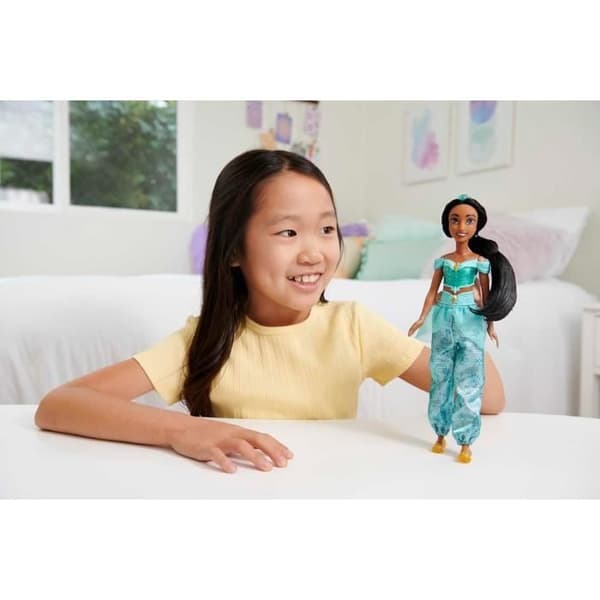 Jasmindocka 29 cm, Mattel Disney Princess Doll dressing och tillbehör HLW12