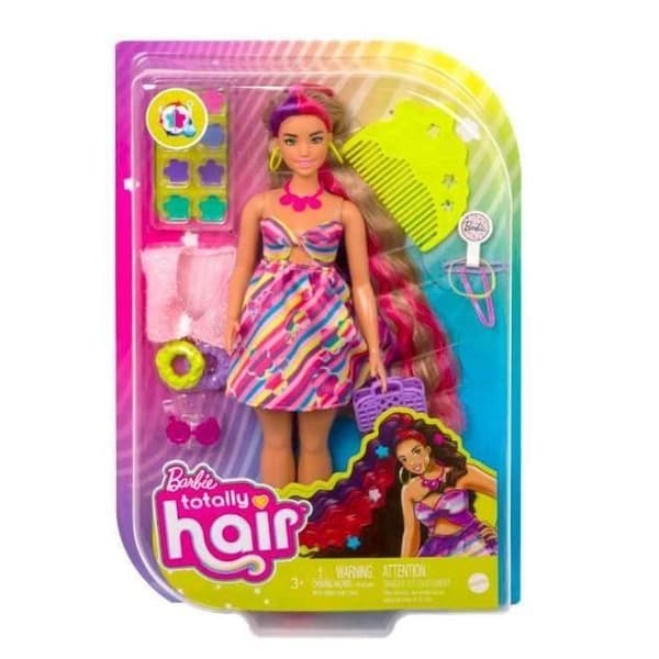Mattel Barbie docka Totally Hair Flowers - 0194735014866