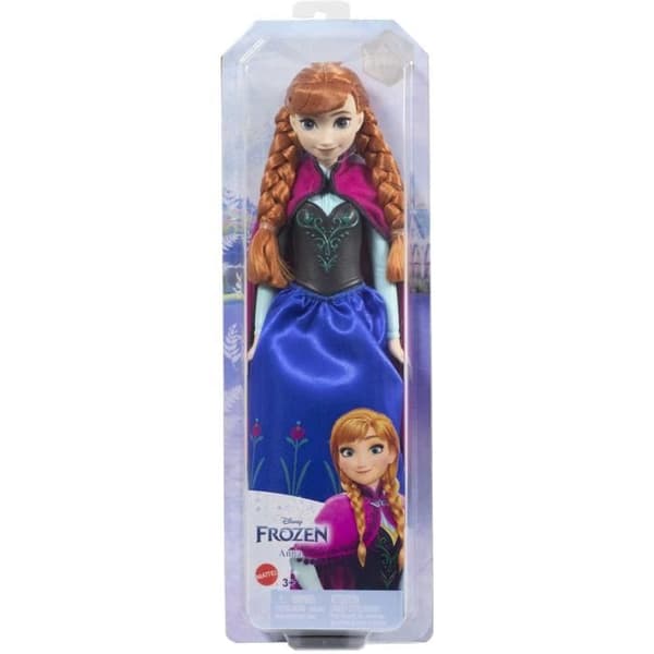 Frozen-Anna-Mattel Disney-docka med förband och tillbehör HLW49