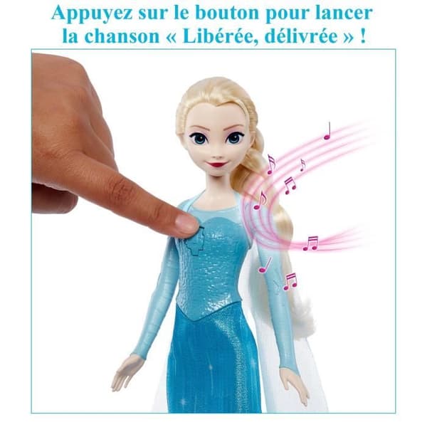 Frozen-Elsa-Mattel Disney Singing Doll "Freed, Delivered" HMG31