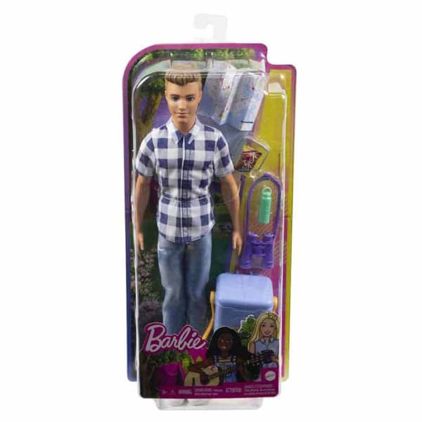 Barbie To Ken Ting Dukke Camping Blå