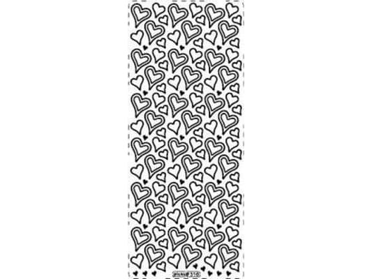 Läpikuultava stiker 310 10x23cm kultainen