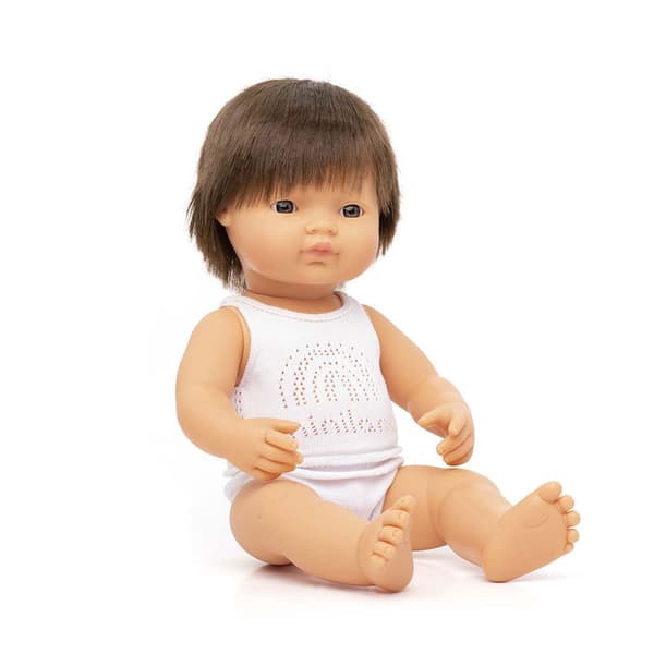 Miniland Kaukasisk Babydocka Moreno 38 Cm Beige