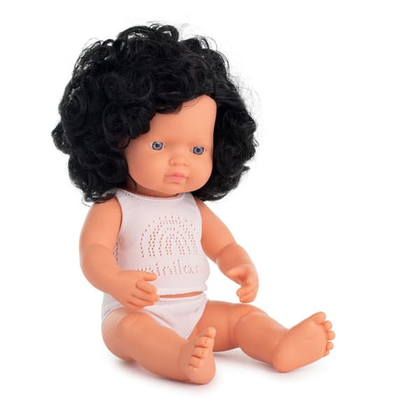 Miniland Baby Dukke Morena Rizad 38 Cm Beige