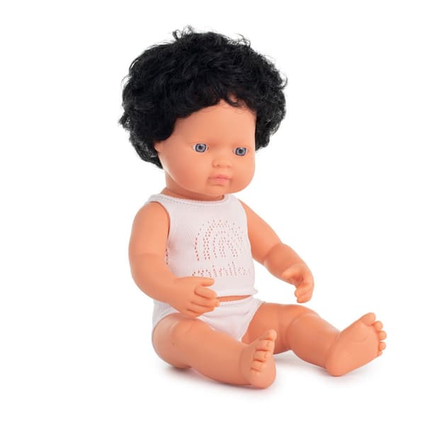 Miniland Baby Dukke Moreno Rizad 38 Cm Beige