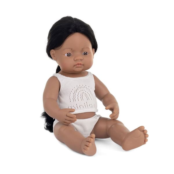 Miniland Native American Boy 38 Cm Docka Beige