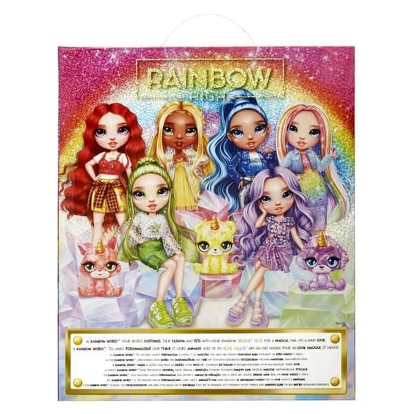 Rainbow High Fashion Doll with Slime Kit and Pet - Amaya (Rainbow) - 28 cm Glitter Doll with Slime Kit