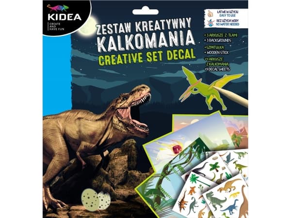 Derform ZEST KREAT KALKOMANIA DINOZAURY KIDEA PUD KALKOMANIA DINOZAURY KIDEA PUD