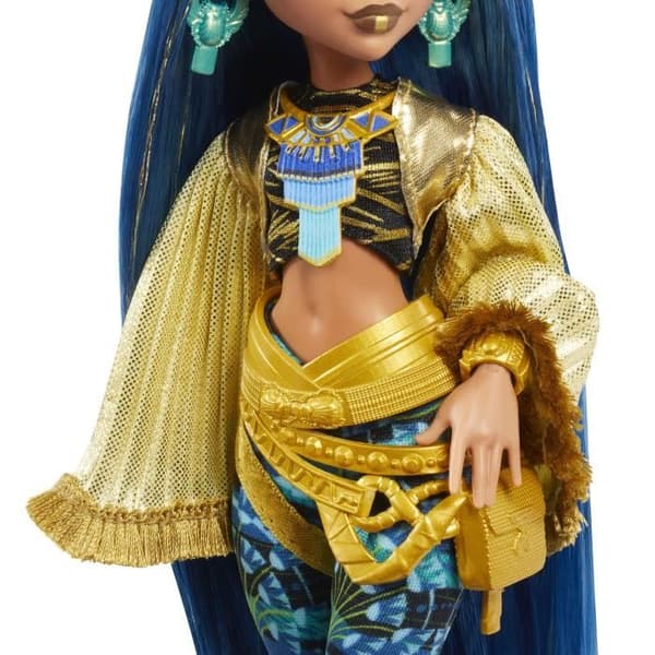 Monster High Cleo De Nile Doll med Monster Fest Outfit HXH81