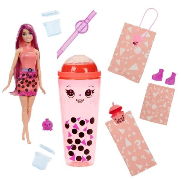 Barbie-Pop Reveal-Bubble Tea Series doftdocka med tillbehör HTJ22
