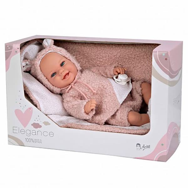 MuÑecas Arias Elegant Babyto-docka Med Filtvikt 35 Cm
