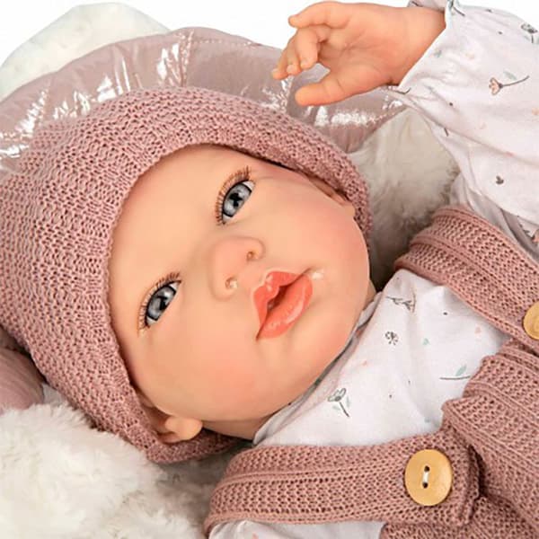 MuÑecas Arias Sandra Med Tæppe Babydukke 40 Cm