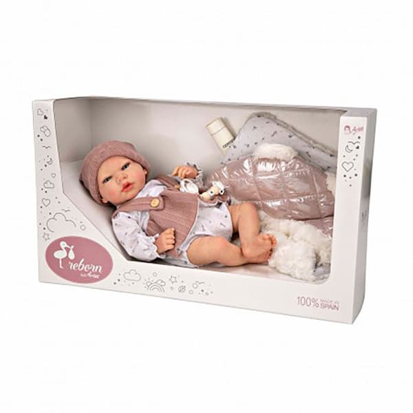 MuÑecas Arias Sandra Med Tæppe Babydukke 40 Cm