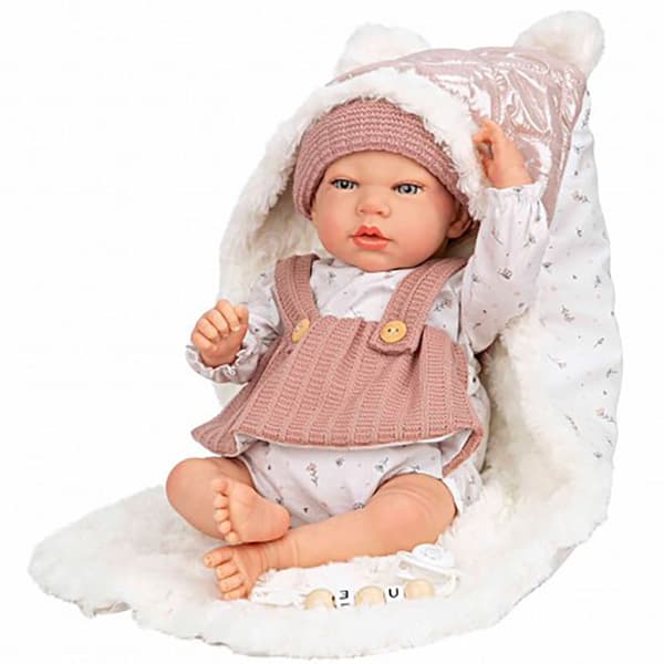 MuÑecas Arias Sandra Med Tæppe Babydukke 40 Cm