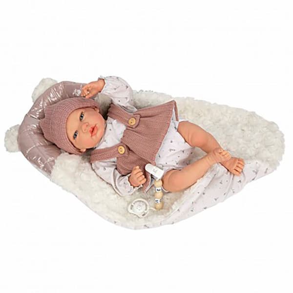 MuÑecas Arias Sandra Med Tæppe Babydukke 40 Cm