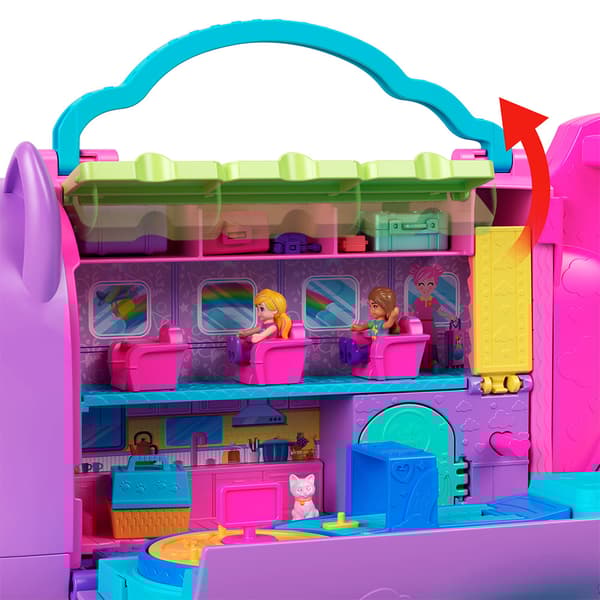 Polly Pocket Kitty Plane Docka